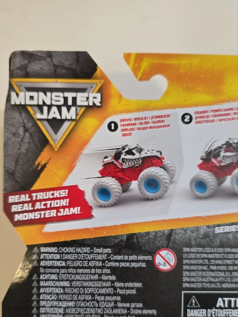 Monster Jam Monster Mutt Dalmatian Red & White Kids Vehicle Toy